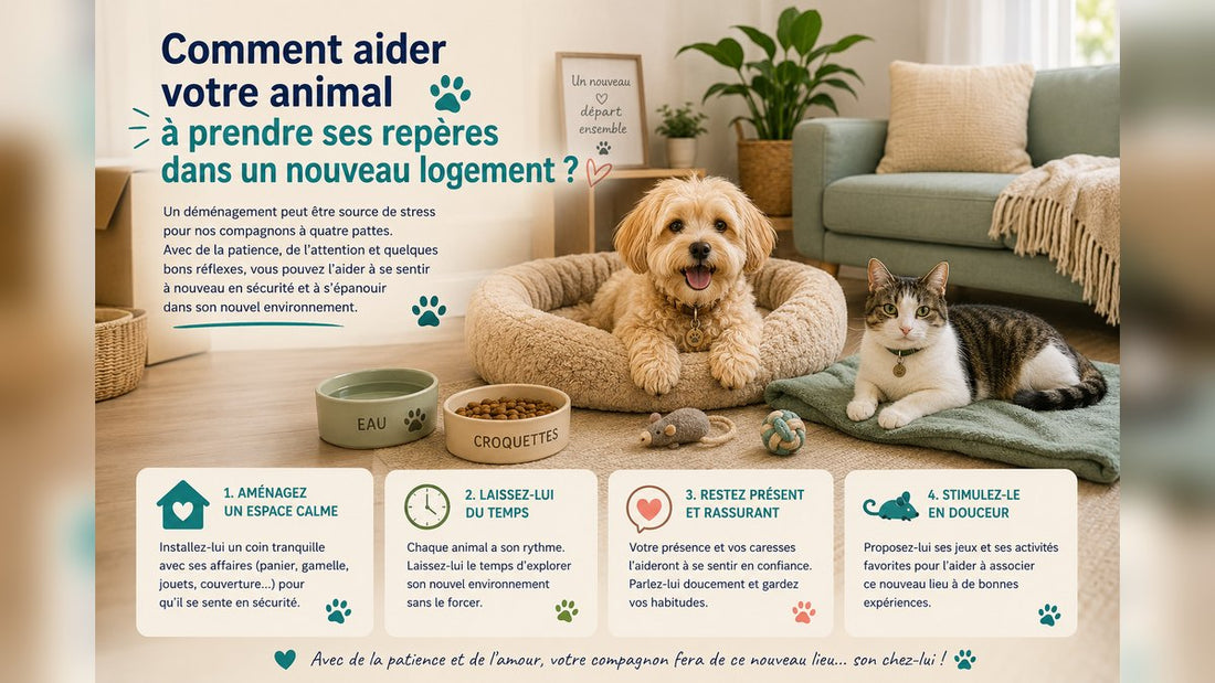 Comment aider votre animal à prendre ses repères dans un nouveau logement ?