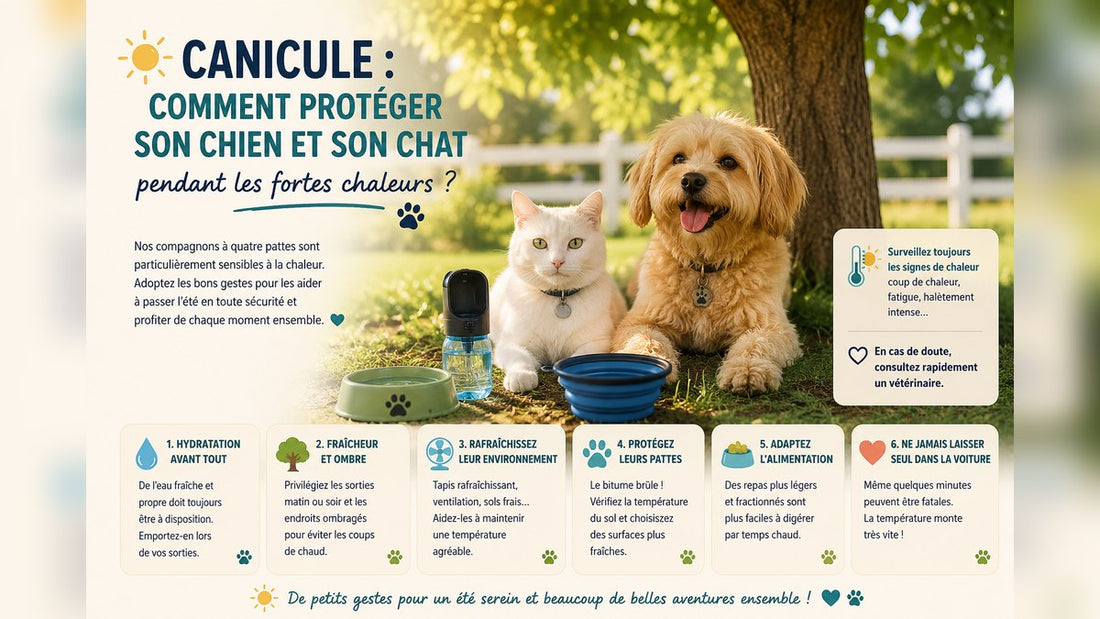 Canicule : comment protéger son chien et son chat pendant les fortes chaleurs ?