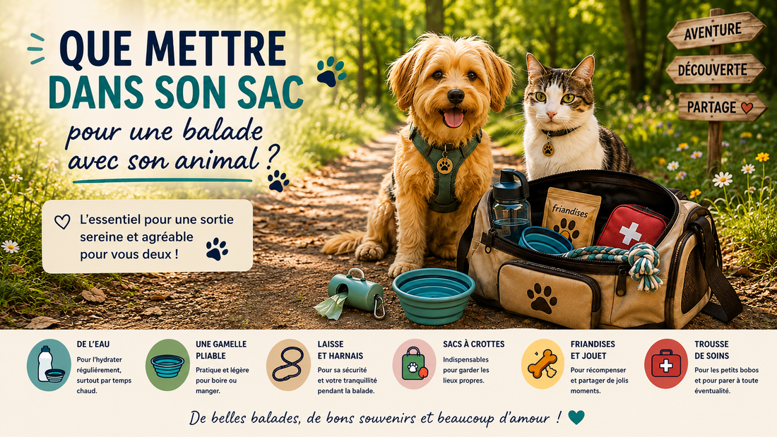 Que mettre dans son sac pour une balade avec son animal ?