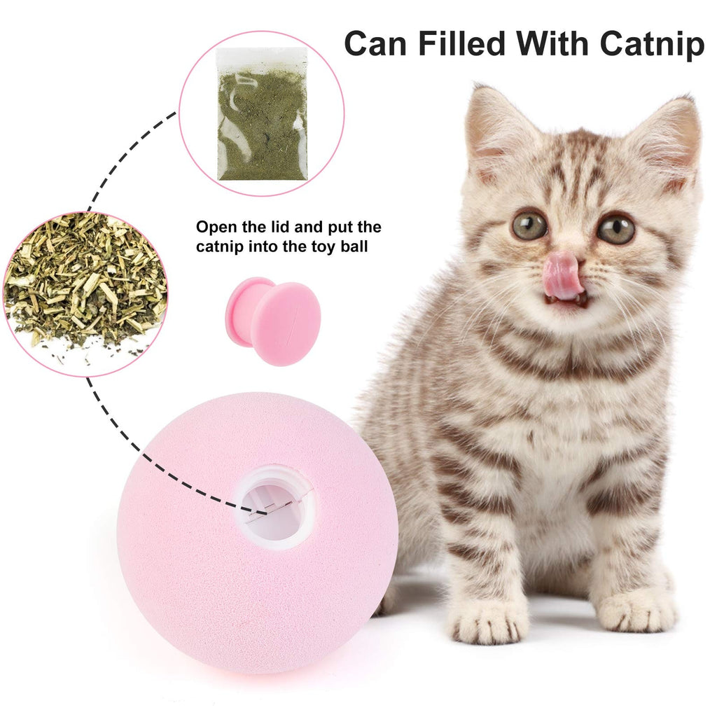 Balle interactive sonore pour chat – Jouet à l’herbe à chat, 50 mm