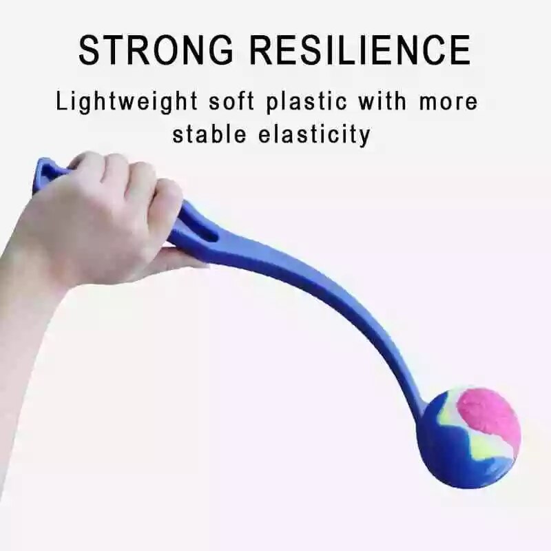 Lance-balle pour chien – Jouet interactif d'extérieur, 38 cm