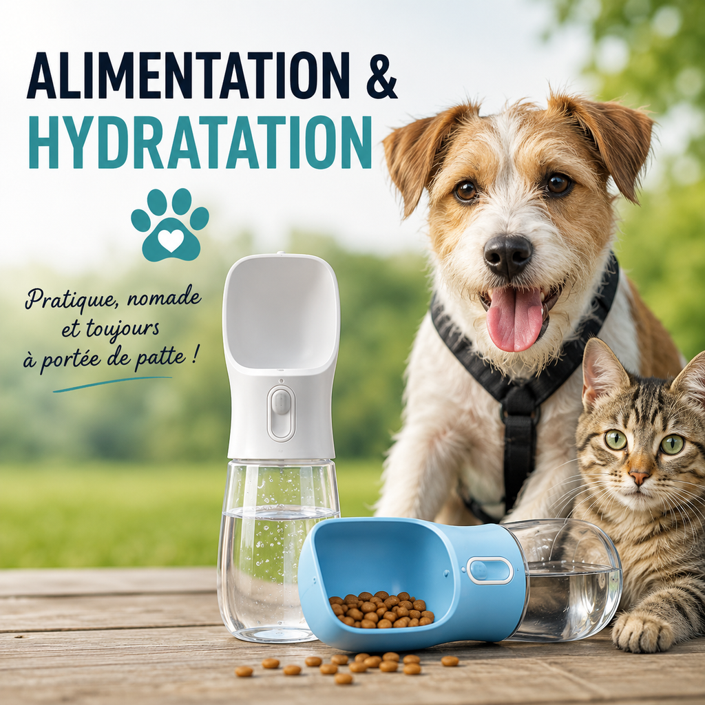 2-in-1 Portable Pet Dispenser