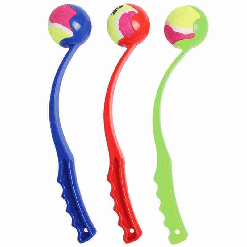 Lance-balle pour chien – Jouet interactif d'extérieur, 38 cm
