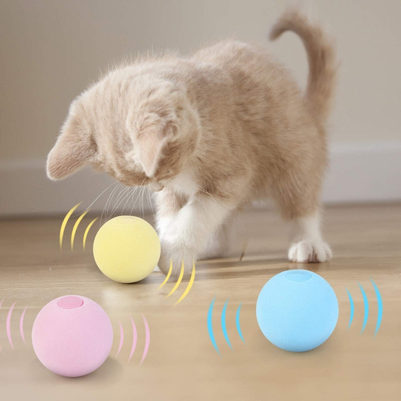 Balle interactive sonore pour chat – Jouet à l’herbe à chat, 50 mm