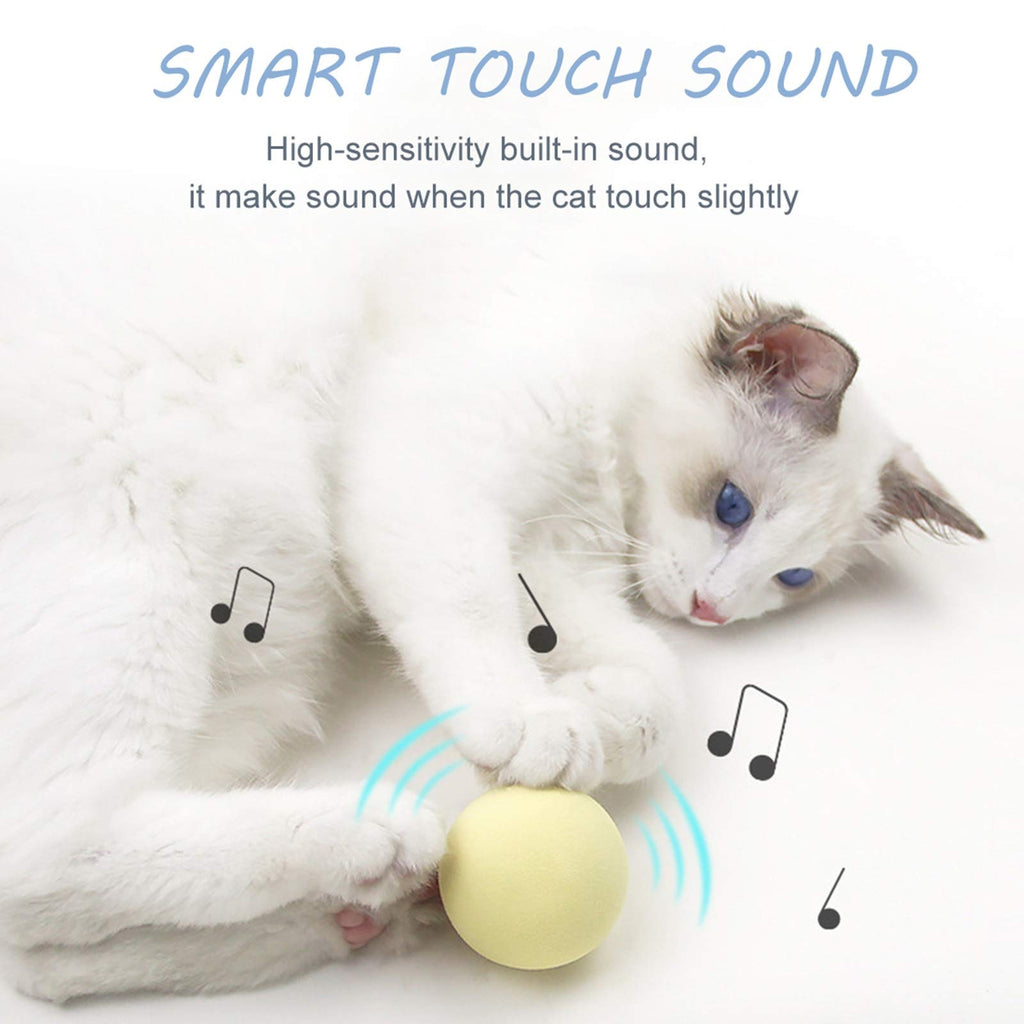 Balle interactive sonore pour chat – Jouet à l’herbe à chat, 50 mm