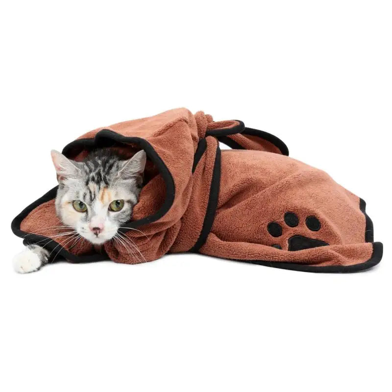 Peignoir séchant pour chien et chat – Ultra absorbant