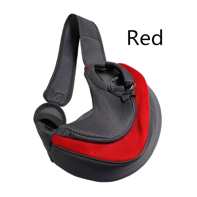 Pet Puppy Carrier S/L Outdoor Travel Dog Shoulder Bag Mesh Oxford Single Comfort Sling Handbag Tote Pouch-0